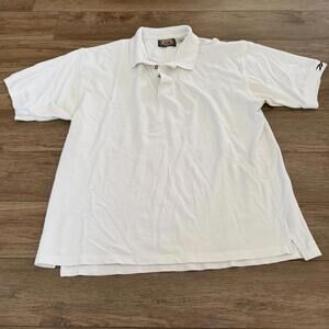 Vintage 90s Reebok Golf White Polo Shirt XXL